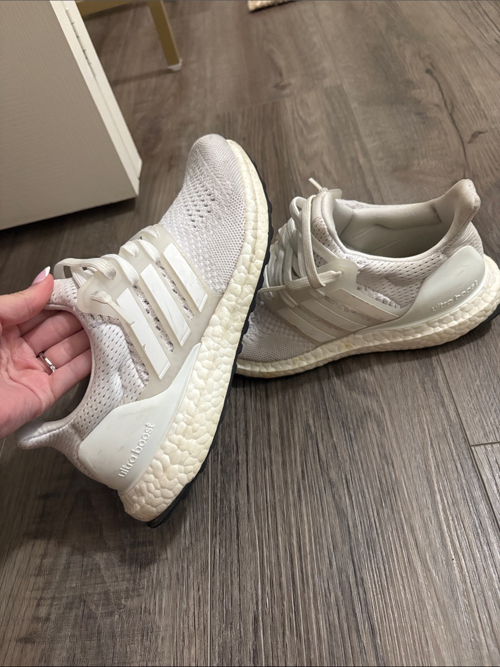 adidas UltraBoost Sneakers in Off-White